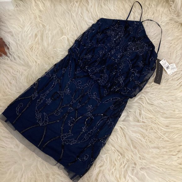 Aidan Mattox Dresses & Skirts - AIDAN MATTOX Halterneck Mini Dress